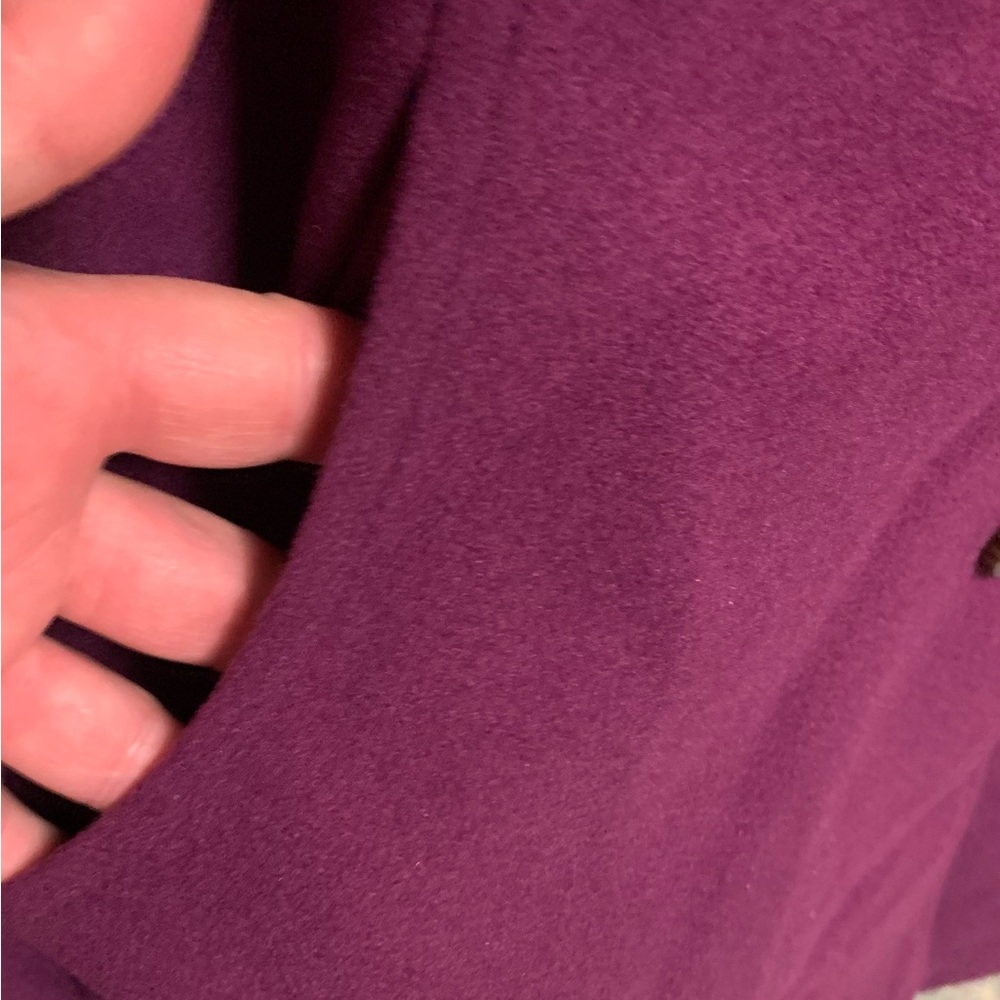 Allegra K Elegant Purple Coat - Picture 4 of 6